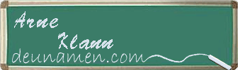 Arne Klann Visitenkarte